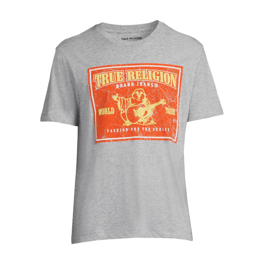 True Religion Grey Vintage Style T-Shirt