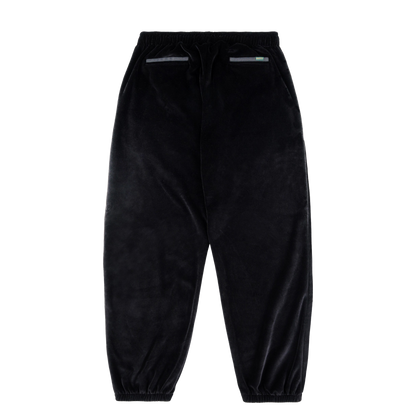 MAGENTA Dimanche Velvet Trackpants - Black