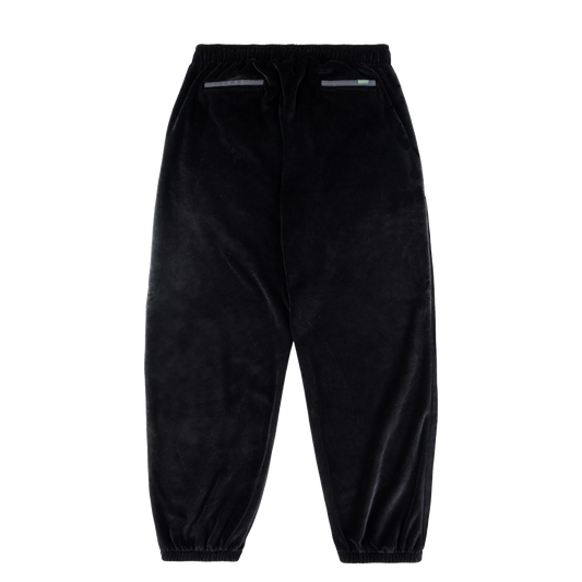 MAGENTA Dimanche Velvet Trackpants - Black