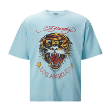Ed Hardy LA Tiger Vintage T shirt Blue