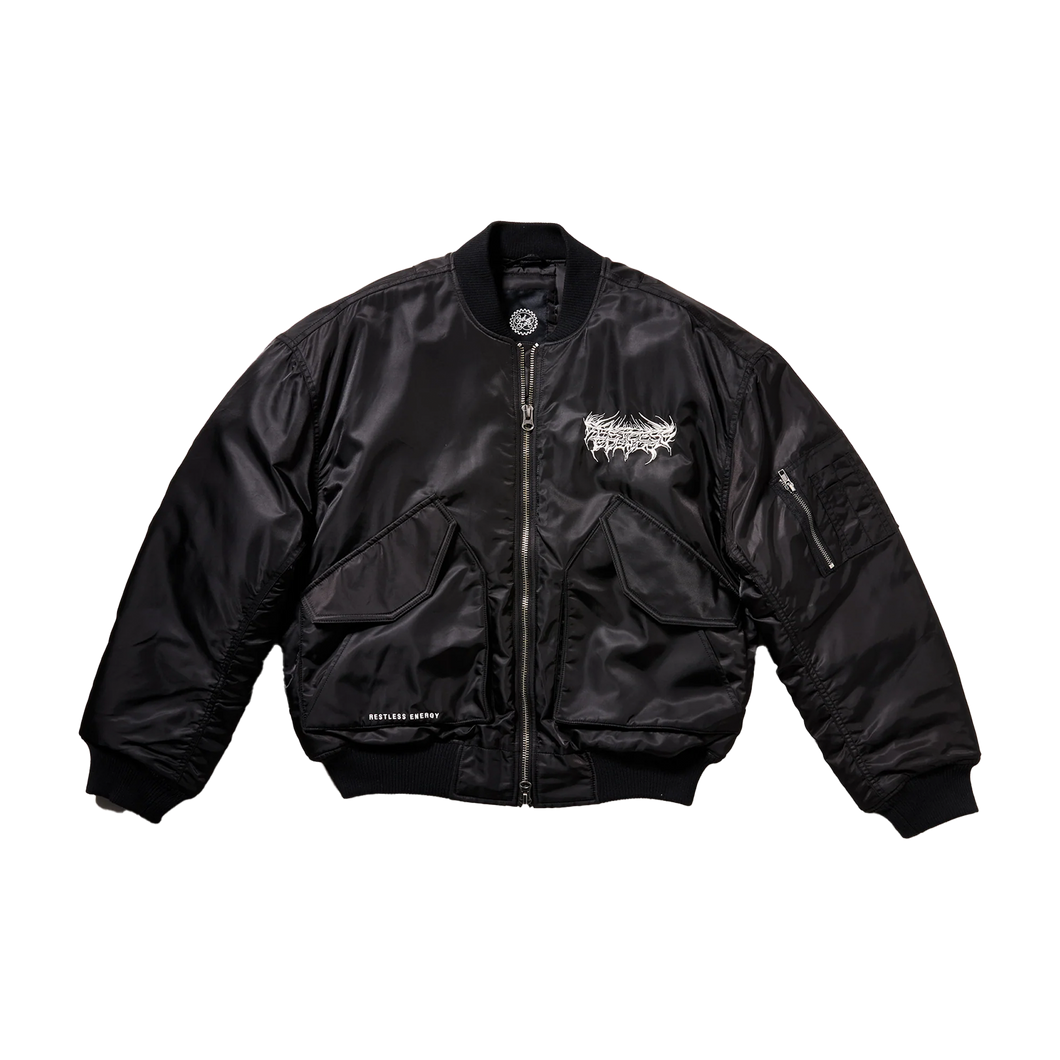 CHET ROCK Restless Energy Bomber Jacket - Black