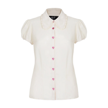 HELL BUNNY Molly Blouse - Ivory