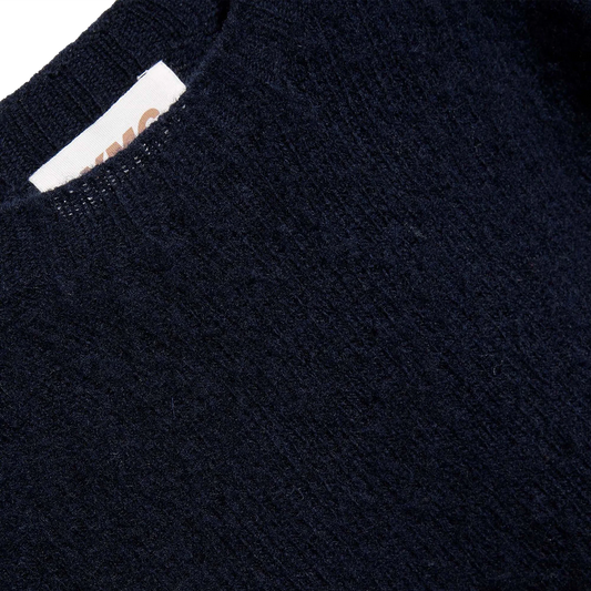 YMC Crew Neck Suedehead - Navy