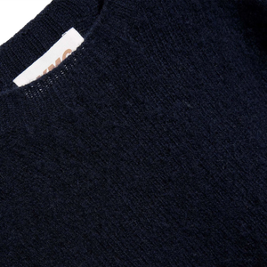 YMC Crew Neck Suedehead - Navy