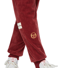 Sergio Tacchini ORION Rib Track Bottoms - Merlot / Butter Cream