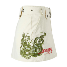 ED HARDY Twisted Dragon Cargo Mini Skirt