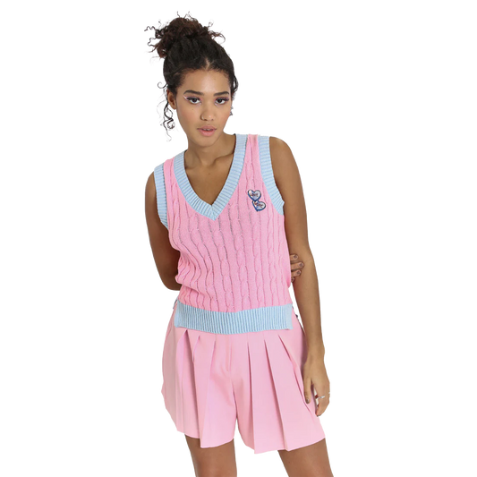 HELL BUNNY Love Nope Vest - Pink