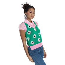 HELL BUNNY Kitsch Daisy Vest - Green