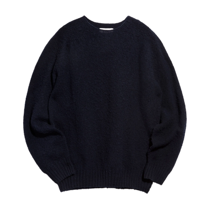 YMC Crew Neck Suedehead - Navy