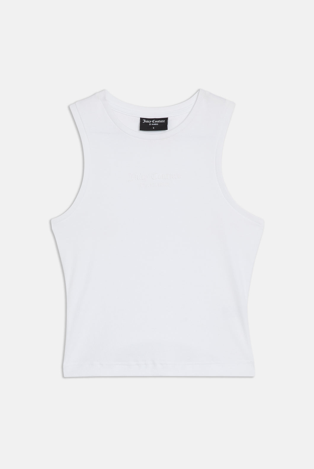 JUICY COUTURE Rib Jersey Vest Beckham - White