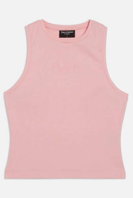 JUICY COUTURE Rib Jersey Vest Beckham - Candy Pink