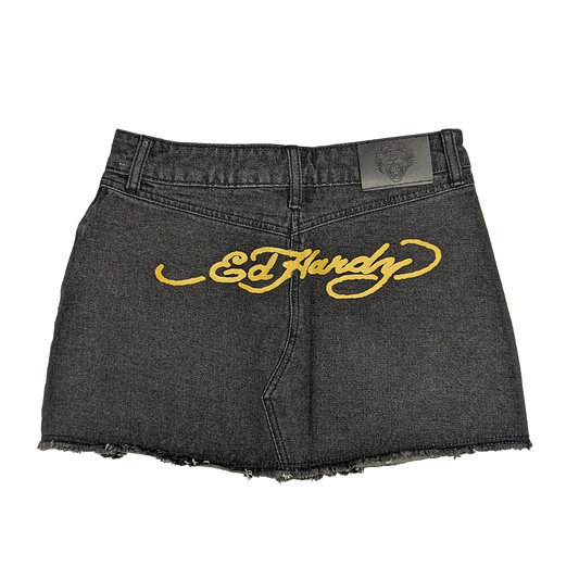Ed Hardy Life Before Drop Hem Embroidered