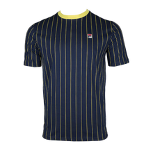 FILA VINTAGE T-Shirt Striped Navy/ Limelight