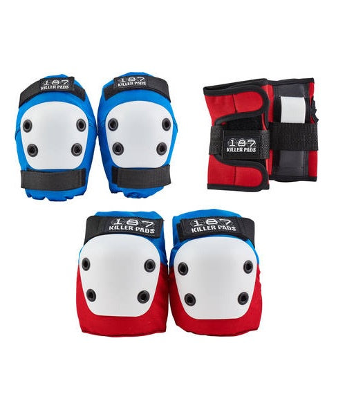 187 KILLER PADS Junior Skate Pads 3-pack
