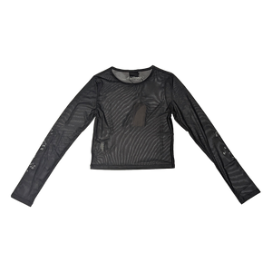 Ed Hardy Geisha Girl Mesh Long Sleeved Tee