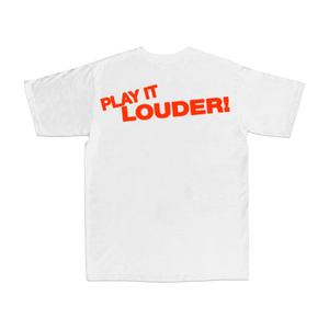 HANDY x CHUNKERS- Play It Louder! T-Shirt White & Orange