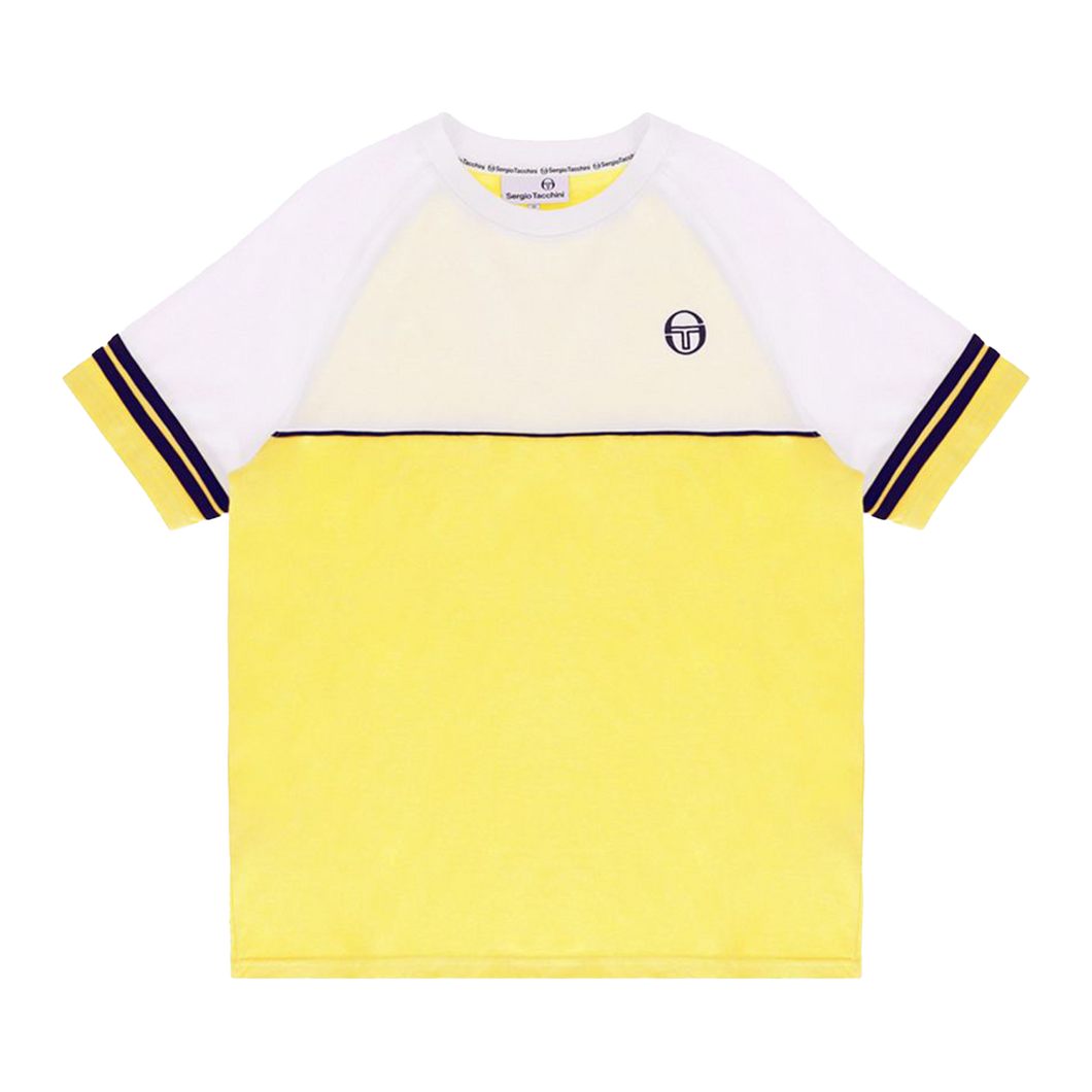 SERGIO TACCHINI T-Shirt Ischia Lemon Drop/White/Night Sky