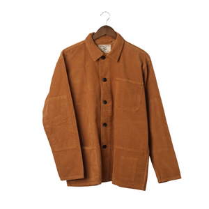USKEES Buttoned Cord Overshirt – Tan
