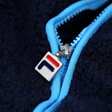 FILA VINTAGE YALER SHERPA JACKET NAVY/AQUARIUS
