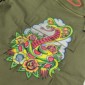 Ed Hardy La-Cobra Olive Cargo Bottoms