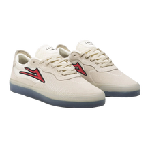 LAKAI Essex Skate Shoes - White/Red