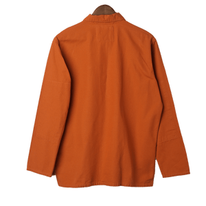 USKEES Buttoned Overshirt Dark Orange