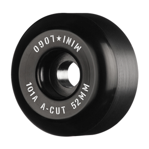 Mini Logo Wheels A-Cut 2 101a Black 52 MM