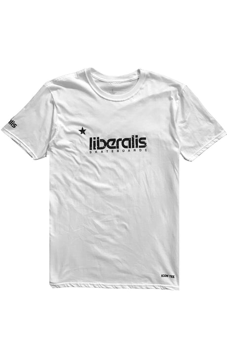 LIBERALIS T-Shirt Skate Icon White - Circle Collective 