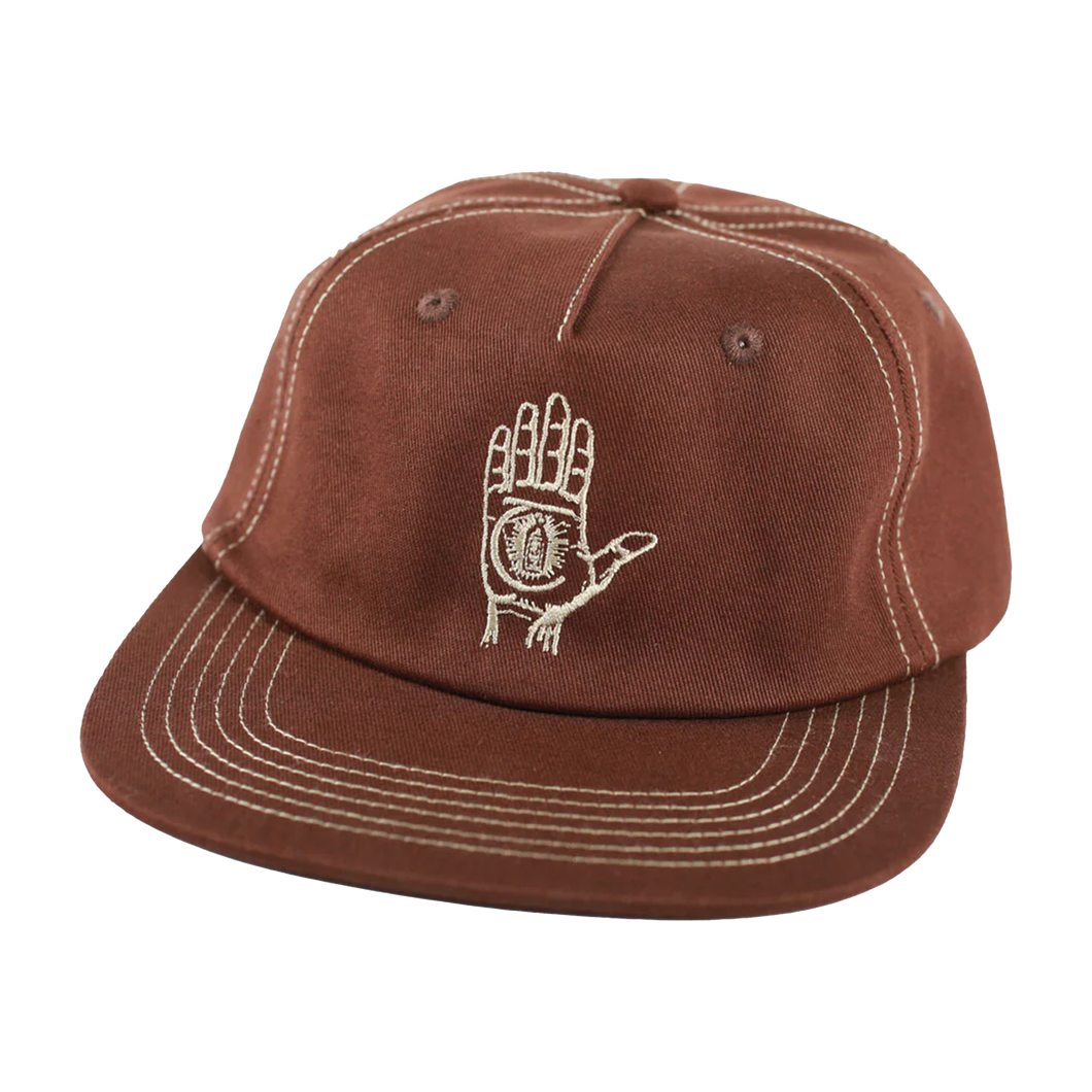 Theories Of Atlantis 'Hand of Theories' Strapback Chocolate / Contrast Stitch