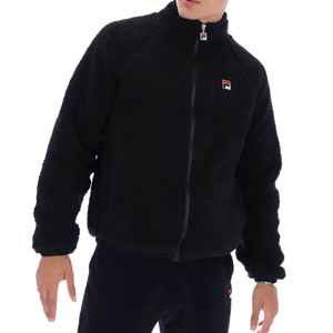 fila marco puffa jacket, knitted back and sleeves by