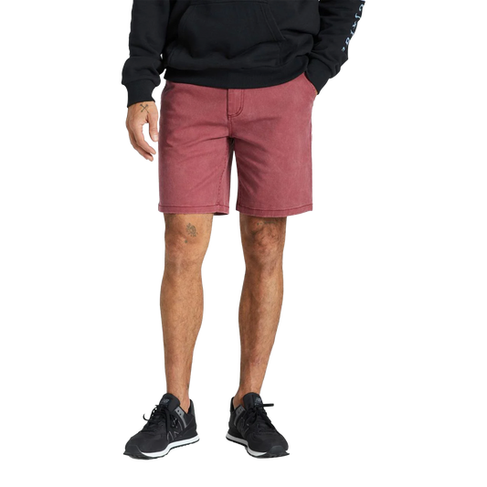 BRIXTON CHOICE CHINO SHORT ISLAND BERRY VINTAGE WASH