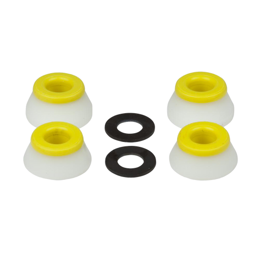 BONES HardCore Bushings Medium 91A (Pack of 4) - Yellow/White