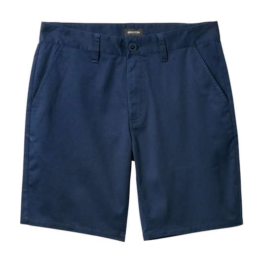 BRIXTON CHOICE CHINO SHORT ISLAND PACIFIC BLUE VINTAGE WASH