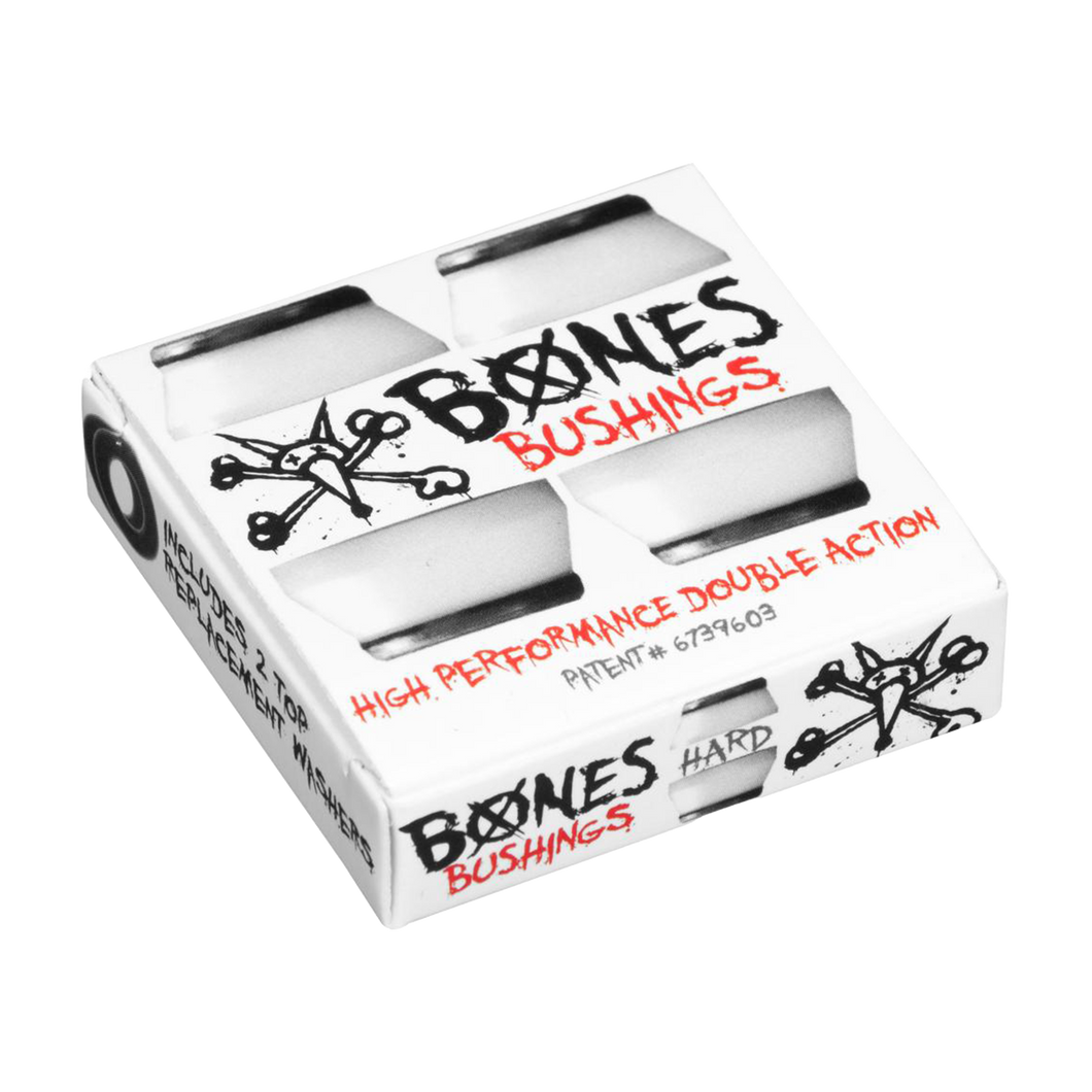 BONES HardCore Bushings Hard 96A (Pack of 4) - Black/White