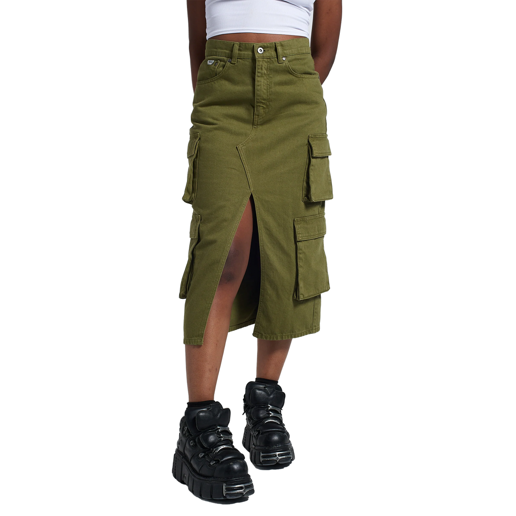 THE RAGGED PRIEST KHAKI COMBAT SKIRT