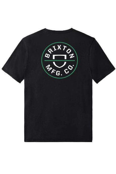 BRIXTON T-Shirt Crest X Black - Circle Collective 