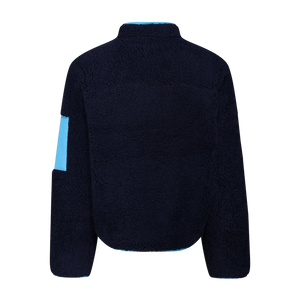 FILA VINTAGE YALER SHERPA JACKET NAVY/AQUARIUS