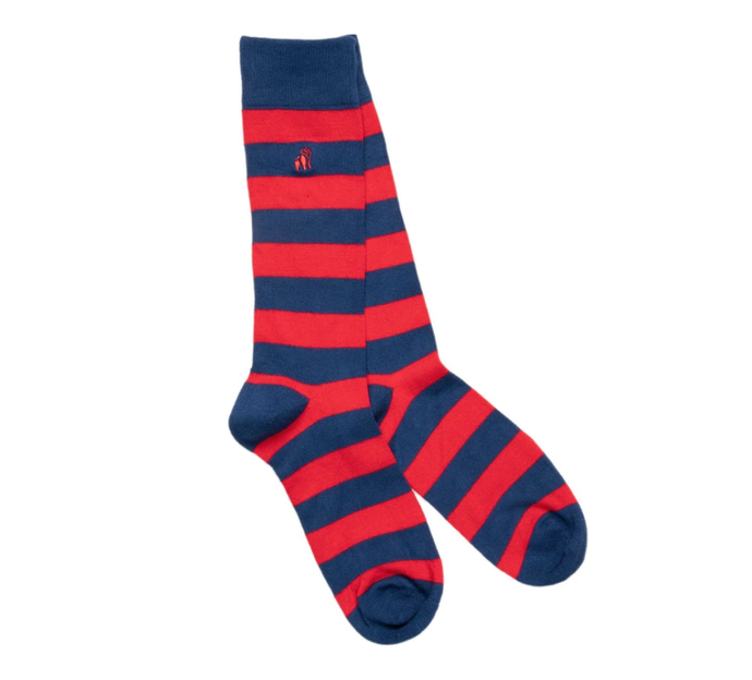 SWOLE PANDA Socks Classic Red Striped